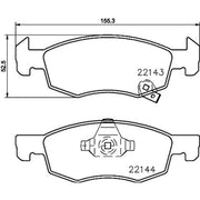 DON Front Brake Pad Set PCP1879
