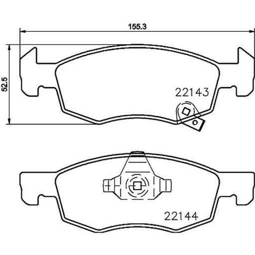 DON Front Brake Pad Set PCP1879