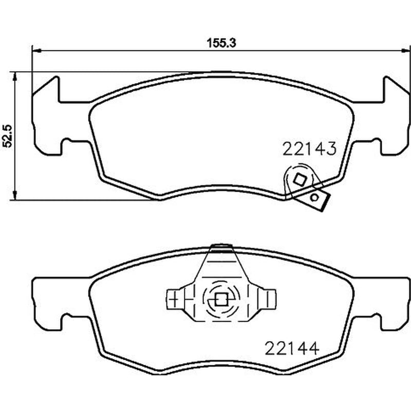 Mintex Front Brake Pad Set MDB3772