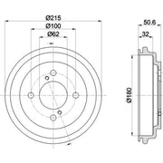 Mintex Brake Drum Assembly Rear MBD438