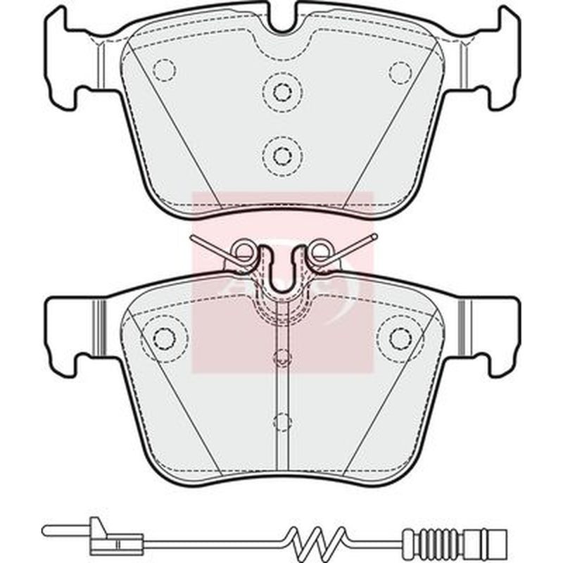 Apec Rear Brake Pad Set PAD2031