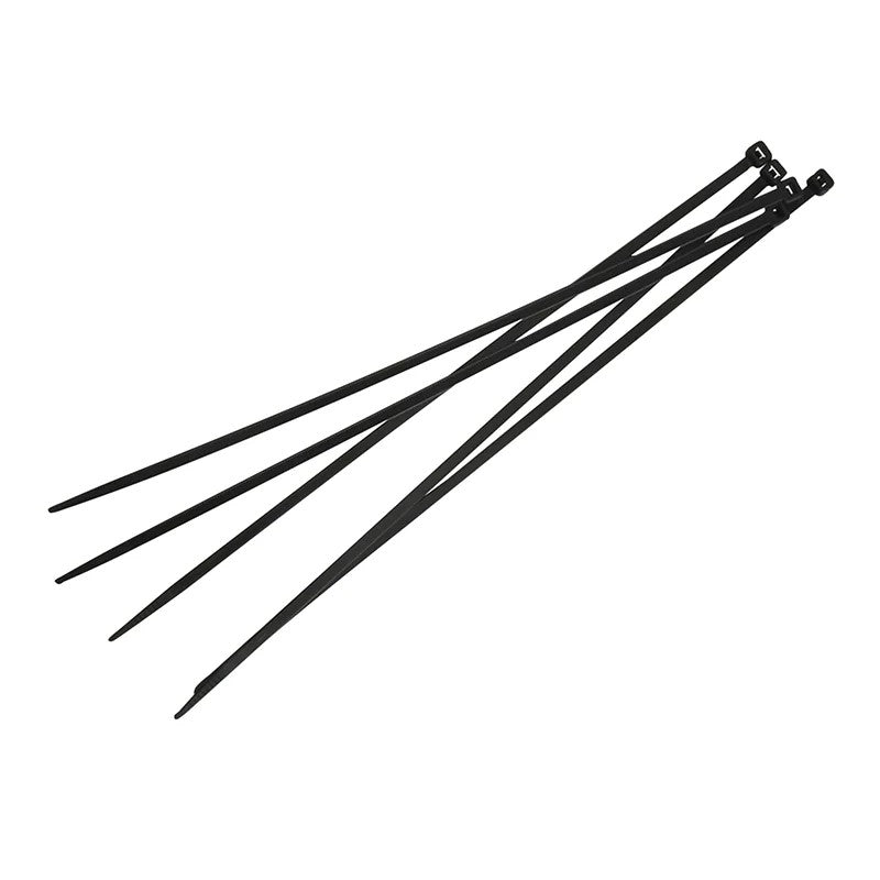 Faithfull Cable Ties Black 4.8 x (Pack 100) 250-300mm