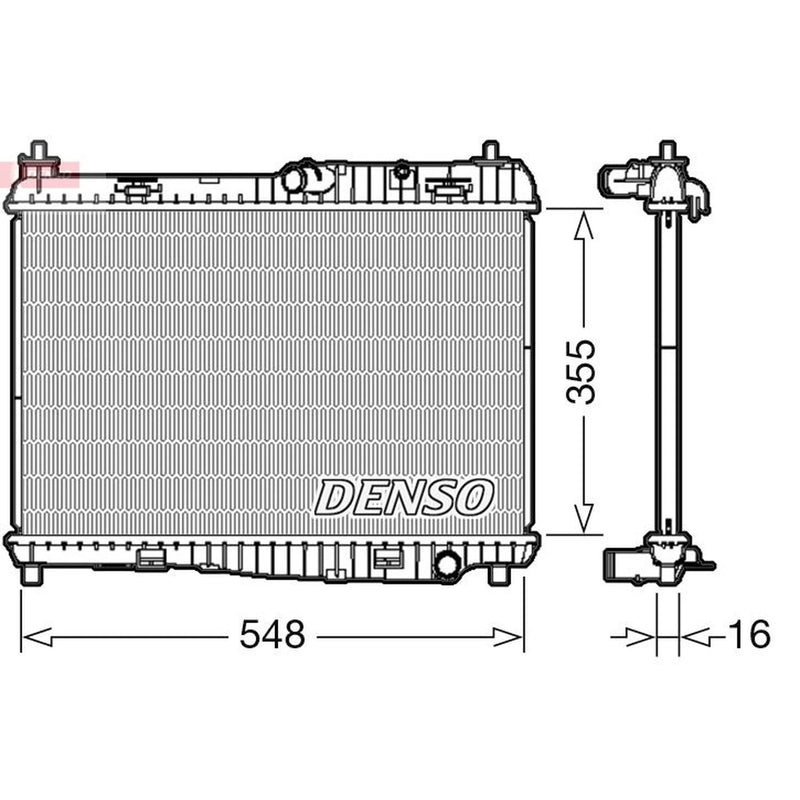 Denso Engine Radiator DRM10043