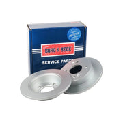 Borg & Beck 2 x Solid Rear Brake Discs BBD5443