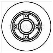 Borg & Beck 2 x Solid Rear Brake Discs BBD5796S