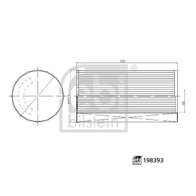 Febi Engine Air Filter 198393