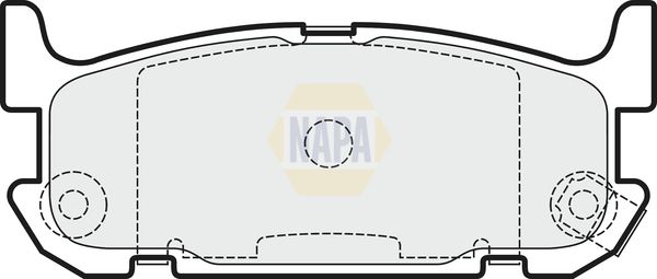 NAPA Front & Rear Pads fits MAZDA