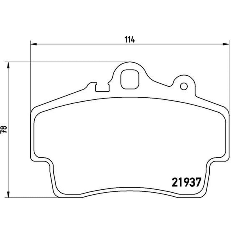 Brembo 4 x Front Brake Pad Set P65007