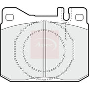 Apec Front Brake Pad Set PAD340
