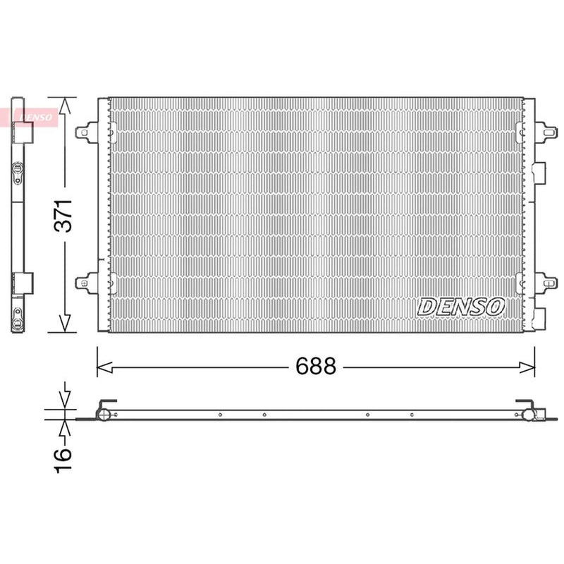 Denso Air Conditioning Condenser DCN13004