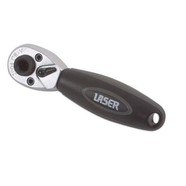Laser Tools Stubby Ratchet & Bit Driver 1/4"D - PL