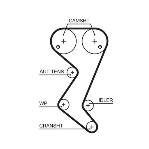 Gates Timing Belt Cambelt 153 Teeth 5608XS