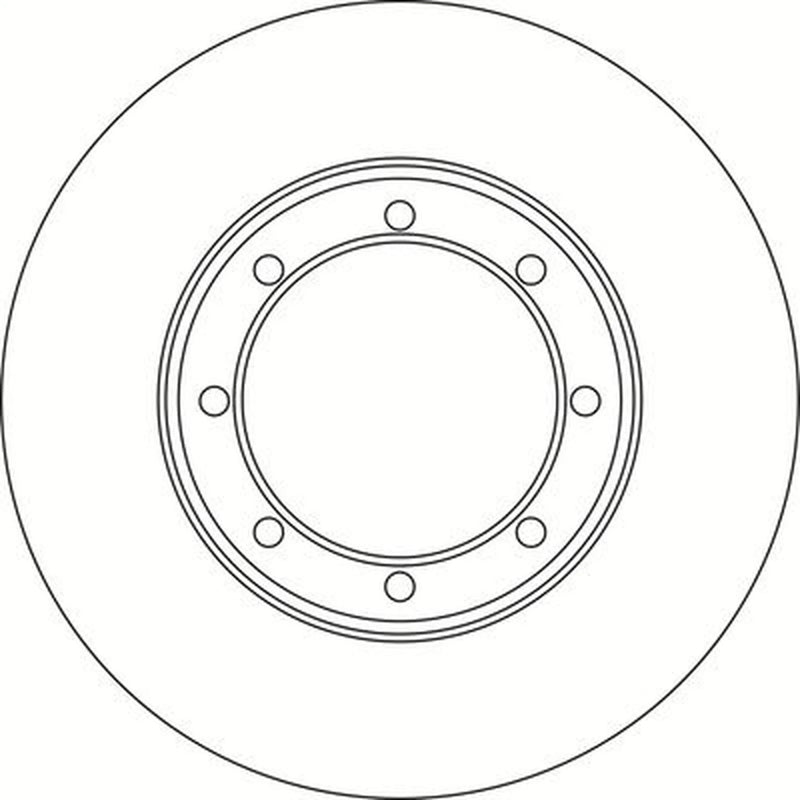 Abtex 2 x Solid Rear Brake Discs BD1768S