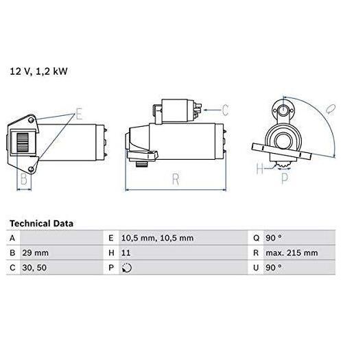 Bosch Reman Starter Motor 2357 0986023570 Bosch  - Town Parts