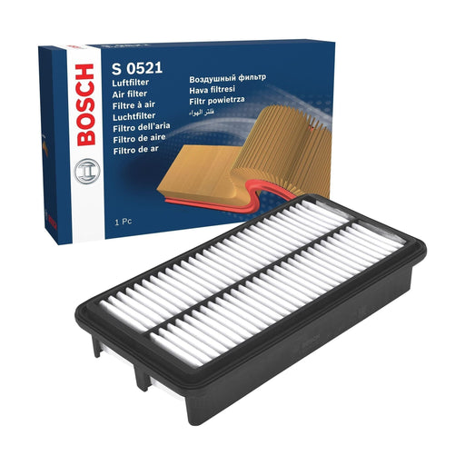 Genuine Bosch Car Air Filter S0521 Fits Kia Sedona Crdi - 2.9 - 06-15 F026400521 Bosch  - Town Parts