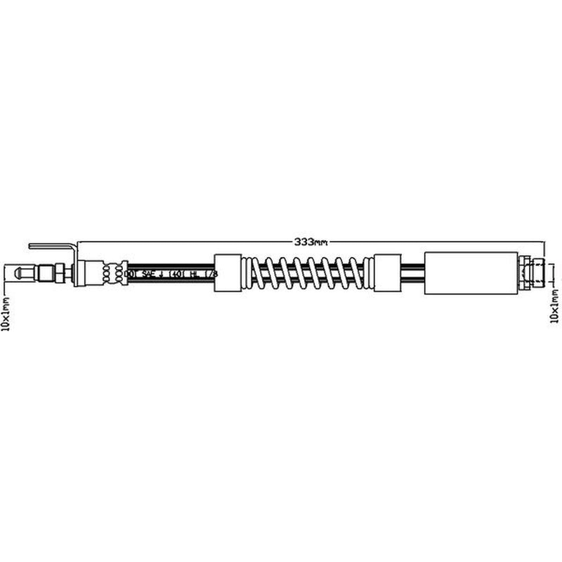 Juratek Brake Hydraulic Hose Line Front JBH1113