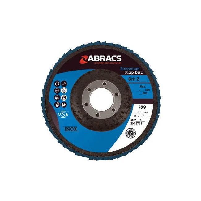 Abracs Zirconium Flap Discs x P40 5pc 100-115mm