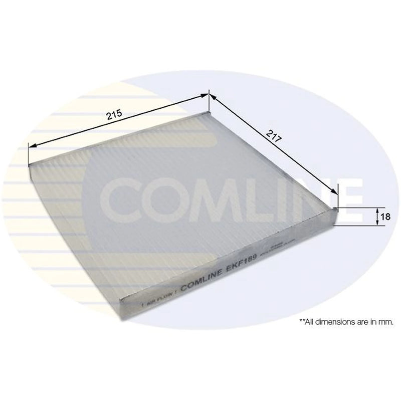 Comline Cabin Air Filter (Pollen Filter) EKF189