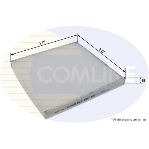 Comline Cabin Air Filter (Pollen Filter) EKF189
