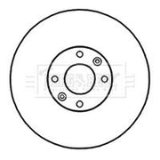 Borg & Beck 2 x Vented Front Brake Discs BBD4717