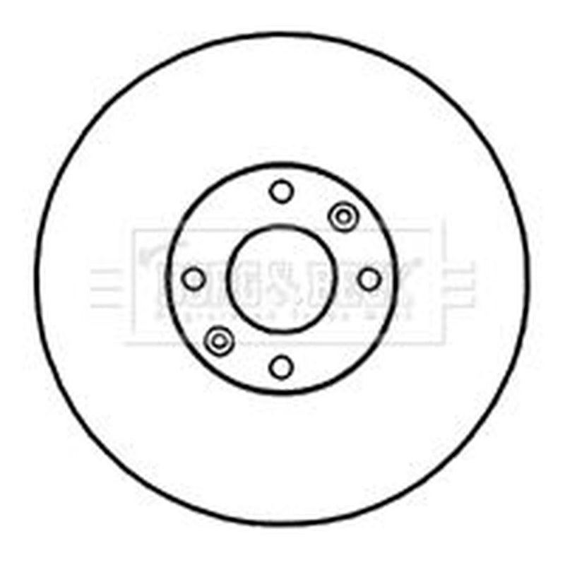 Borg & Beck 2 x Vented Front Brake Discs BBD4717