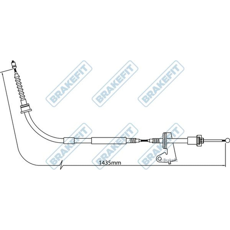 Apec Handbrake Cable Right Rear BBC3296