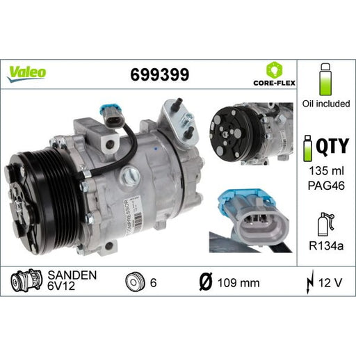 Valeo Air Conditioning Compressor 699399