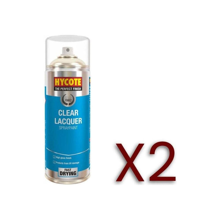 2x Hycote XUK0232 Clear Lacquer 400ml C/O Hycote  - Town Parts