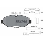 Textar Front Brake Pad Set 2919202
