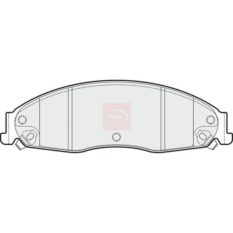 Apec Front Brake Pad Set PAD1702