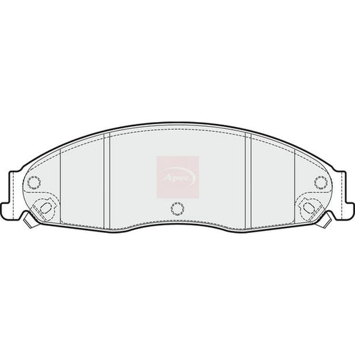 Apec Front Brake Pad Set PAD1702