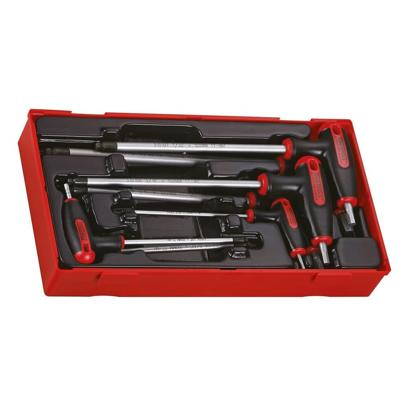 Teng Tools T-Handle Ball Point Hex Key Set AF 7 Pieces