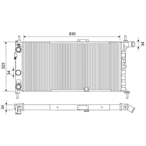 Valeo Engine Radiator 701923