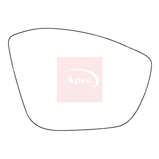 Apec Exterior Wing Mirror Glass Right AMS2652
