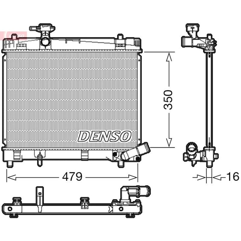 Denso Engine Radiator DRM50086