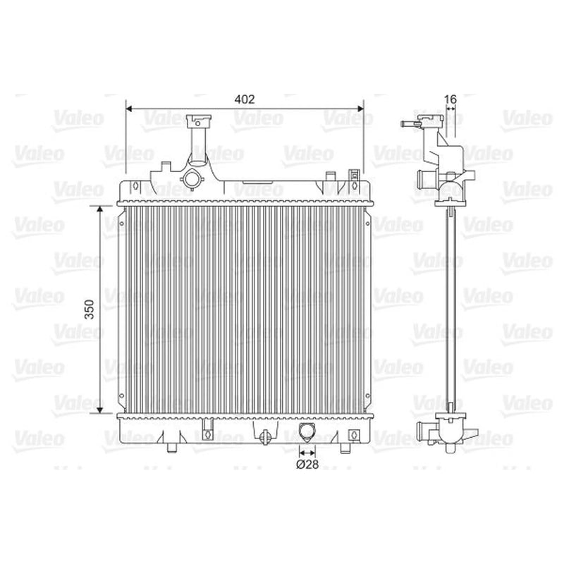 Valeo Engine Radiator 701614