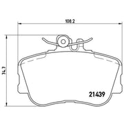 Brembo 4 x Front Brake Pad Set P06017