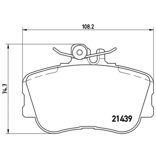 Brembo 4 x Front Brake Pad Set P06017