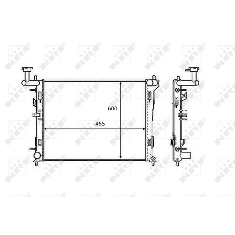 NRF Engine Radiator 58462