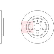 Apec 2 x Solid Rear Brake Discs DSK2192