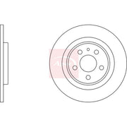 Apec 2 x Solid Rear Brake Discs DSK2192