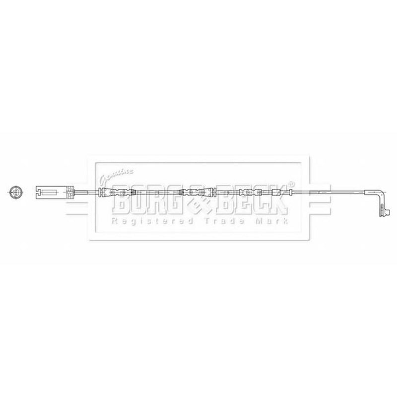 Borg & Beck Brake Pad Wear Sensor Front Left BWL3202