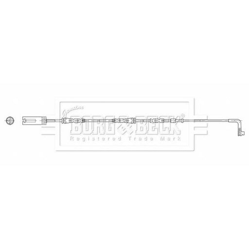 Borg & Beck Brake Pad Wear Sensor Front Left BWL3202