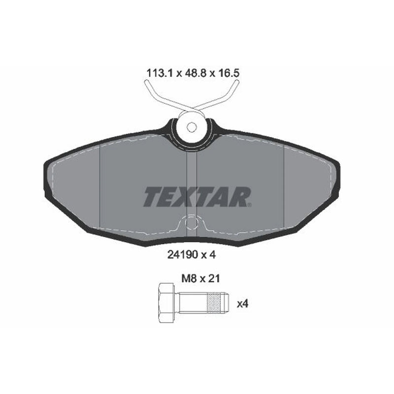 Textar Rear Brake Pad Set 2419001