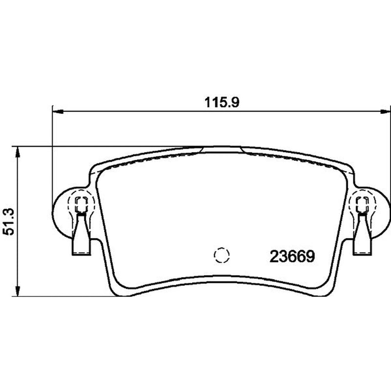 DON Rear Brake Pad Set PCP1643