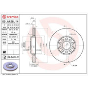 Brembo 2 x Front Brake Discs 09.A428.11