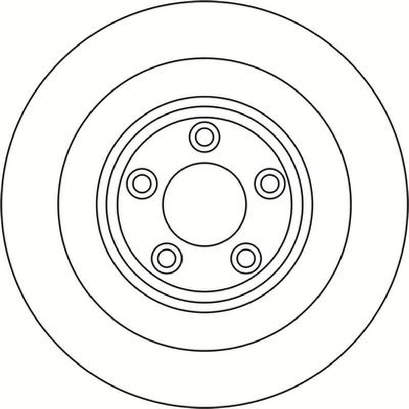 Abtex 2 x Vented Rear Brake Discs BD1580V