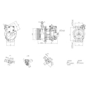 Hella Air Conditioning Compressor 8FK 366 201-071