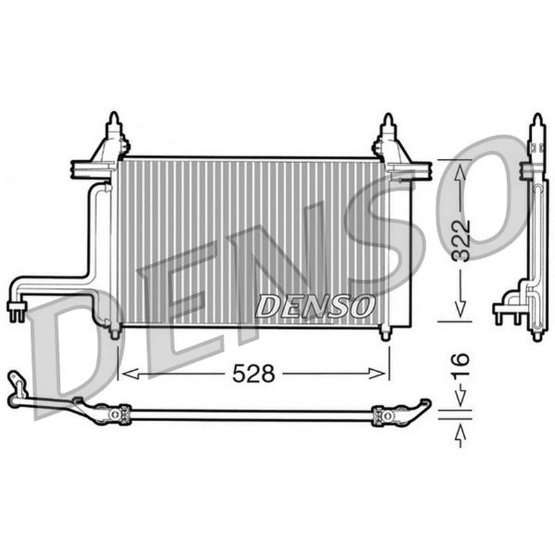 Denso Air Conditioning Condenser DCN09130