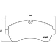 Brembo 4 x Front Brake Pad Set P50059G